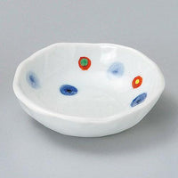 【ときわ28集-85】 上絵水玉豆皿