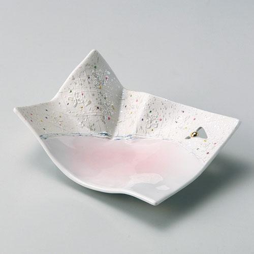 【ときわ28集-27】 ピンクラスター折紙前菜皿