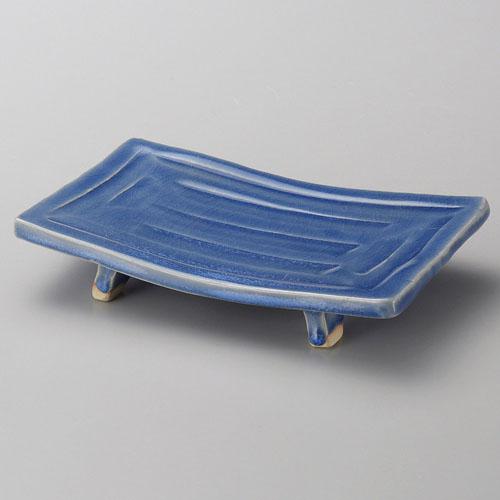 【ときわ28集-143】 青釉ソギまな板焼物皿