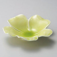 【ときわ28集-203】 花型ヒワ釉深皿(本商品の販売を終了致しました)