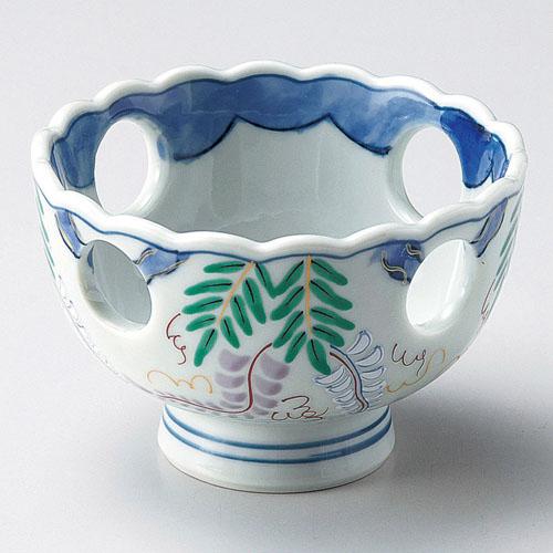 花と藤の模様の陶器花瓶 ときわ28集-56】 藤の花小鉢 – 業務用食器の食器プロ