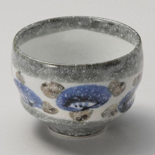 【ときわ28集-61】 おび山茶花 青たっぷり碗