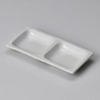 【ときわ28集-305】 白マット二品皿(本商品の販売を終了致しました)