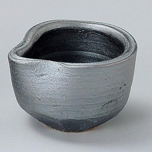 【ときわ28集-84】 鉄釉片口ソギ鉢
