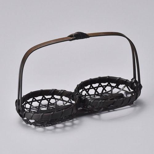 【ときわ28集-90】 （竹）２連珍味台（本商品の販売を終了致しました）