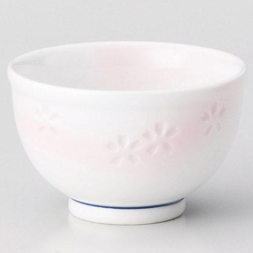 【ときわ28集-388】 ピンク花彫煎茶