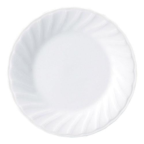 【ときわ28集-583】Ｋ/Ｗ ホワイト ６.５吋パン皿