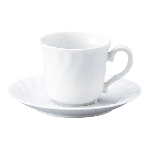 【ときわ28集-583】Ｋ/Ｗ ホワイト コーヒー受皿