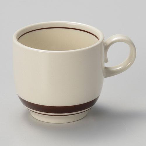 【ときわ28集-612】 茶ラインコーヒー碗