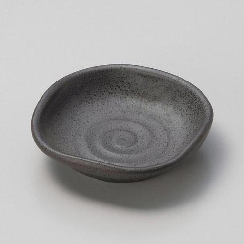 【ときわ28集-87】 黒鉄吹き２.８なで角皿