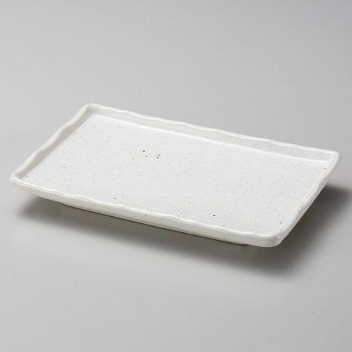 【ときわ28集-146】 白釉格子２１㎝焼物皿