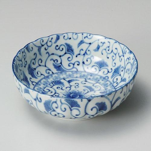 【ときわ28集-270】 藍彩菊型５.５鉢