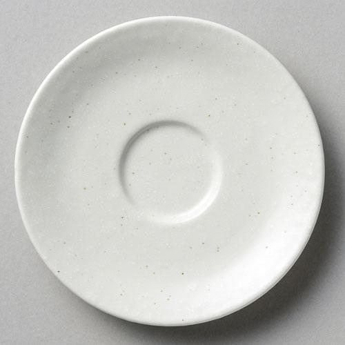 【ときわ28集-615】 白粉引（黒斑点）スタックカプチーノ兼用受皿