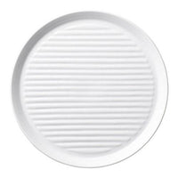 【ときわ28集-598】機能食器 ホワイト２５cmストライプ皿