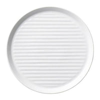 【ときわ28集-598】機能食器 ホワイト２２cmストライプ皿