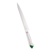 龍治 ステンカラー 筋引 24 cm グリーン 1-0334-0307