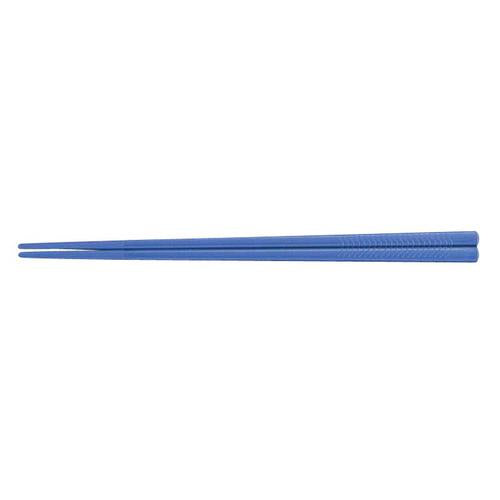 ＰＥＴすべり止め付彫刻入箸（100膳入） ＰＴ－180 ブルー  9-1843-0901