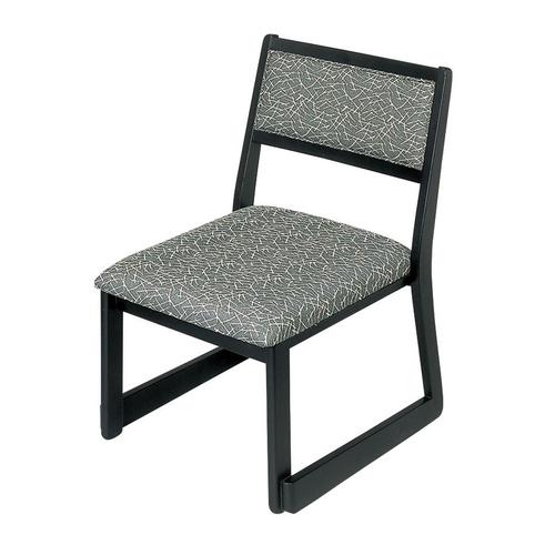 【問合せ商品】 木製都高座椅子 新翁（布）（スタッキング タイプ） 12017595  9-2500-0401