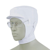 ショート頭巾帽子  9-1016 ホワイト Ｍ  9-1495-0301