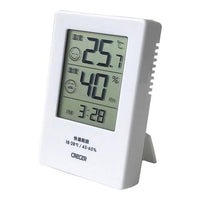 時計付デジタル温湿度計 ＣＲ－2600 Ｗ ホワイト  9-0623-1002