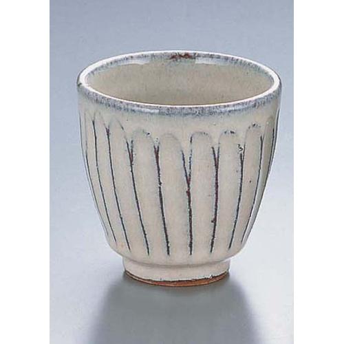 白釉彫湯呑  Ｄ06－37   9-2378-1801