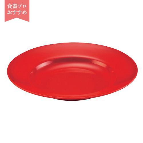 メラミン ラーメン丼受皿 №50 赤  9-2395-1204