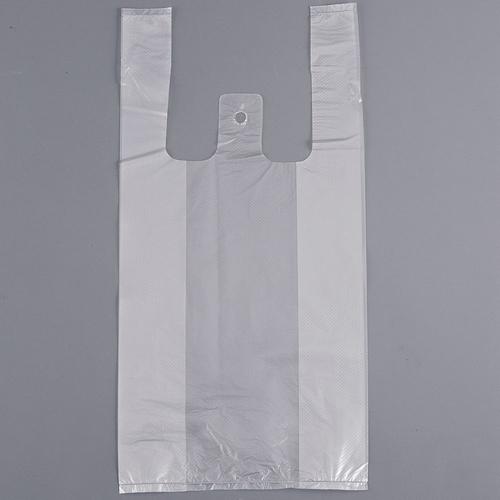 レジ袋 半透明 紐付き・エンボス付き （100枚入） Ｎｏ20  9-1549-0903