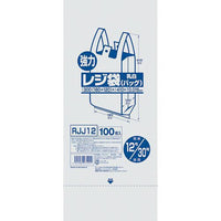 業務用強力レジ袋（100枚入）（乳白色） ＲＪＪ－12 12号  9-0998-0503