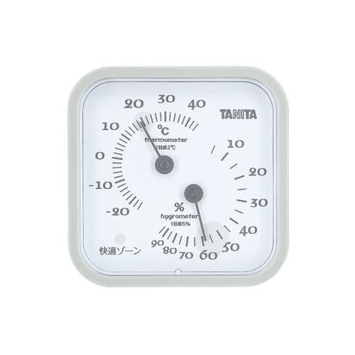 タニタ 温湿度計 ＴＴ－557ＧＹ グレー  9-0626-0401