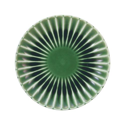 かすみ 緑 16.5cm丸皿
