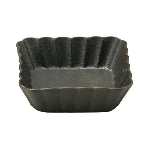 かすみ 黒 11cm浅角鉢