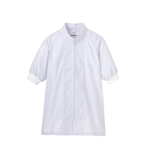 男女兼用半袖コート ＦＡ－302 （ホワイト）Ｍ  9-1500-1202