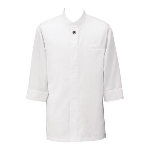 アゼック和風コートシャツ・シングル ＳＬＢ910－1ホワイト 3Ｌ  9-1511-0405