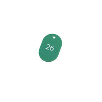 スチロール番号札（25枚入） 大 ＢＦ－52－ＧＮ（緑）  9-2072-1112