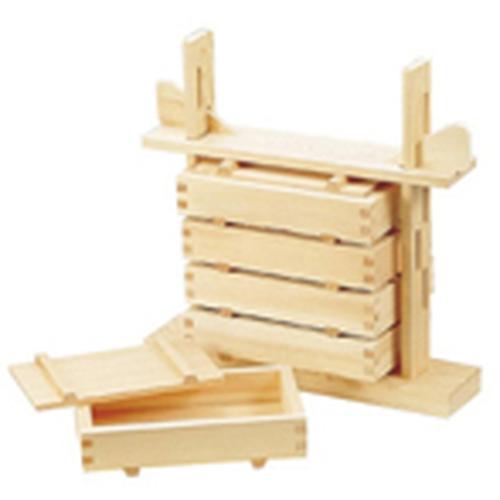 木製 押し寿司 5段セット（桧材）   9-0544-2701