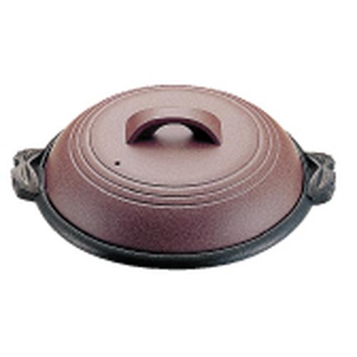 アルミ陶板鍋素焼き茶 大関 30cm Ｍ10－542  9-2108-1202
