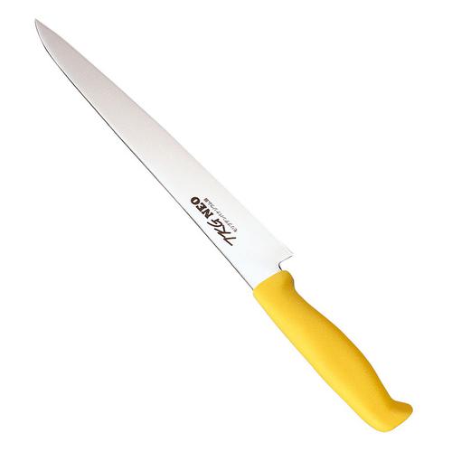 TKG-NEO（ネオ）カラー 筋引 24 cm イエロー 1-0335-0303