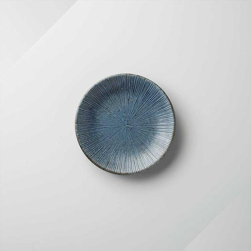 【問合せ商品】ラディアル　プレート１８　エスニックブルー●6個入 cd-7834