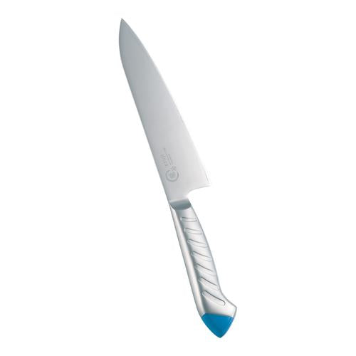 龍治 ステンカラー 牛刀 18cm ブルー  9-0335-0221