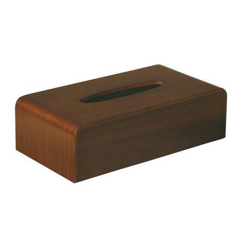 木製ティッシュボックス ウォールナット ＴＳ－03ＷＮ  9-2461-1001