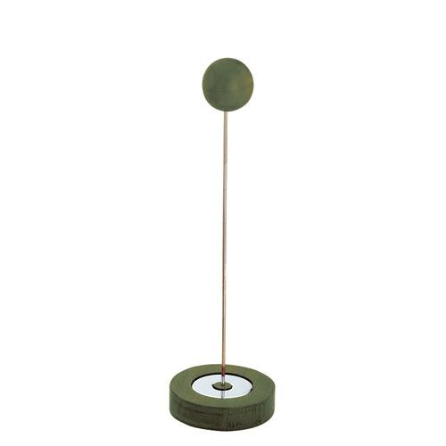 木製ＰＯＰスタンド ボール 20cm グリーン  9-2032-1303