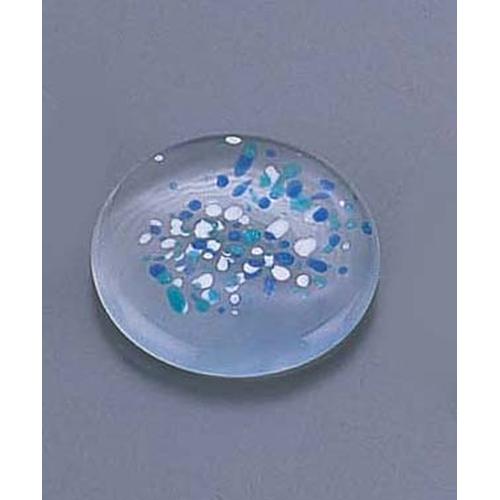ガラス丸型箸置 青 ＭＧ－ＳＲＢ  9-1848-0401