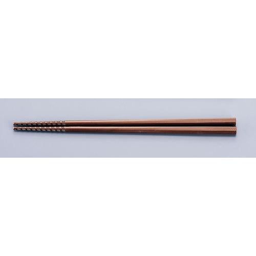 トルネード箸 ＰＭ－104 18cm 茶  9-1846-0402