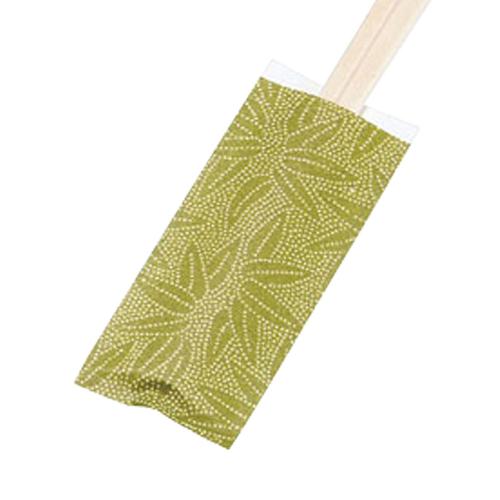 ミニ箸袋「染彩」（500枚束シュリンク） 草木色  9-1570-1005