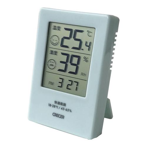 時計付デジタル温湿度計 ＣＲ－2600 Ｂ ブルー  9-0623-1001