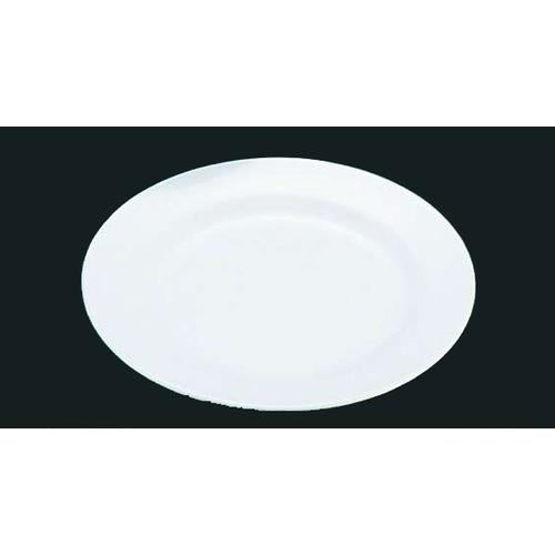 メラミン ライス皿（リム型） №26Ｂ 白  9-2440-1001