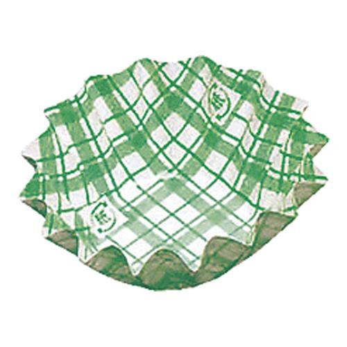 紙カップ ココケース 丸型（500枚入） 6号深 緑  9-1565-1404
