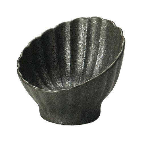 かすみ 黒 7cm斜め小鉢