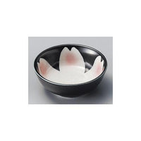 黒釉桜花丸鉢