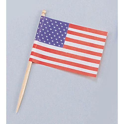 ランチ旗 アメリカ（200本入）   9-2435-1101